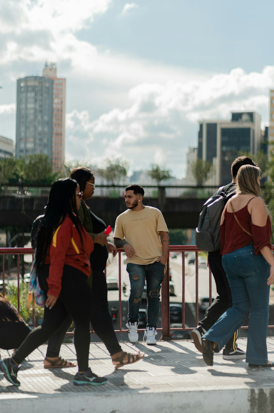 diverse people in daily interactions